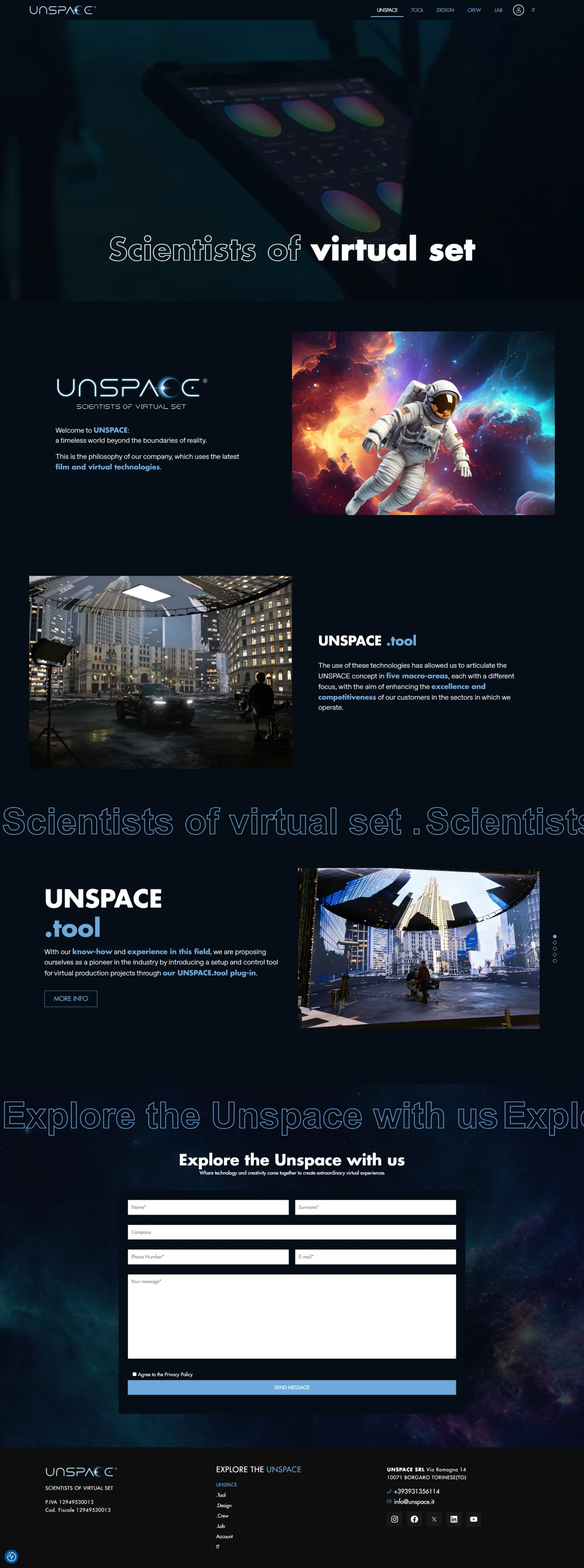 Unspace, schermata 1